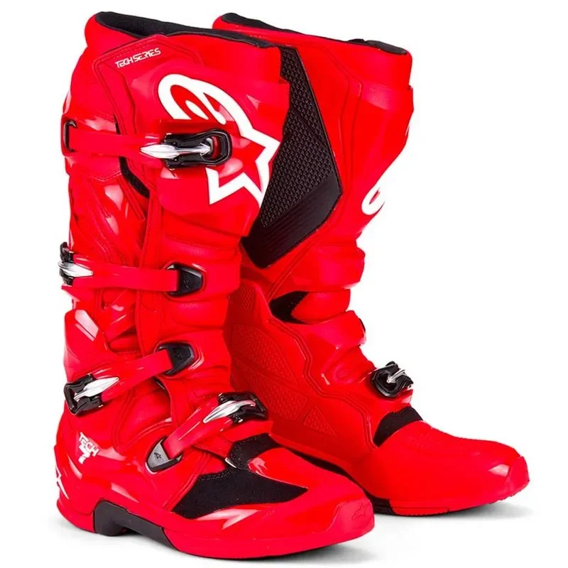 Bota Alpinestars Tech 7 2025 Vermelho Bright - Spinelli Motos Boutique